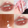 Crystal Glossy Lip Glaze Mirror Cute Bear Lip Gloss Waterproof Transparent Nude Liquid Lipstick Lip Girls Makeup Korean Makeup