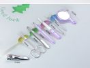 Creative Apple-Shaped Nail Tool 8 Pieces Manicure and Eyebrow Clipper Sets